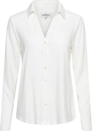 &Co Woman Vayen Blouse - Dames - Overhemden - Wit - 3XL - Overhemden