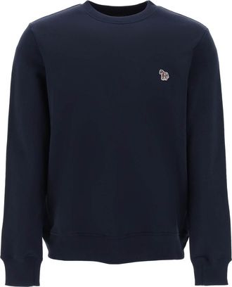 Paul Smith Zebra Logo Sweatshirt In Organic Cotton
