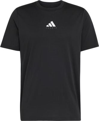 adidas Tennis Category Graphic T-Shirt Asia Sizing Black White KR2332