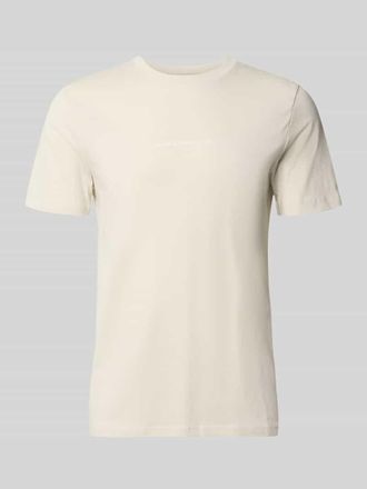 Tom Tailor Denim Regular Fit T-Shirt aus reiner Baumwolle in Offwhite, Gr&ouml;&szlig;e XXL