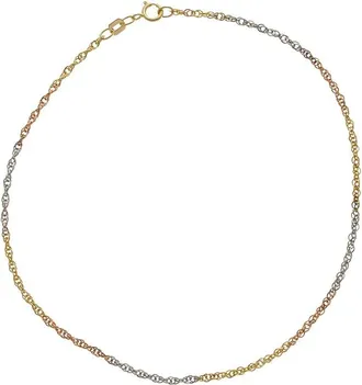 Italian Gold, Inc 10K 1.85Mm Cable Double Link Anklet
