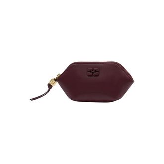 Ganni Bolsa de cremallera hexagonal - Bags - Mujer - Rojo - ONE SIZE