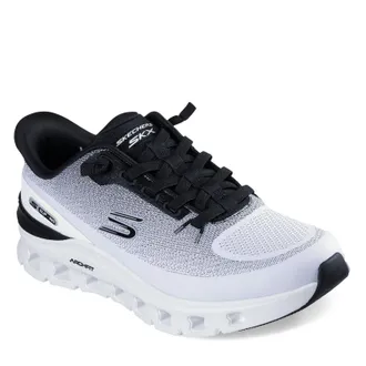 Skechers Mens Arch Fit Glide-Step Pro Hands Free Slip-in, White/Black, 13
