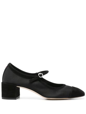 Aeyde 50mm Aline pumps - women - Calf Leather/Calf Suede/Fabric/Fabric/Calf Leather - 40 - Black