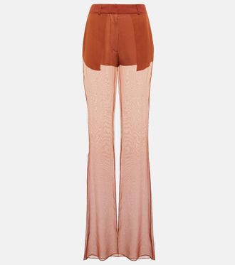【Nensi Dojaka】 Mid-riseワイドレッグシルクパンツ Women's Nensi Dojaka Pants - up to −67% | Stylight