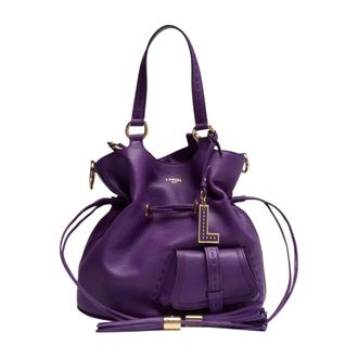 Lancel Tassen, Dames, Paars, ONE Size, Leer, Premier Flirt M Bucket Bag