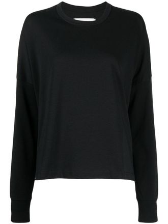 STUDIO NICHOLSON crew-neck long-sleeve sweatshirt - women - Cotton - 00 - Black
