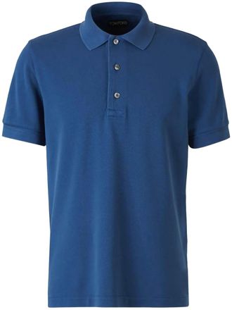 Tom Ford short-sleeve polo shirt - Blue
