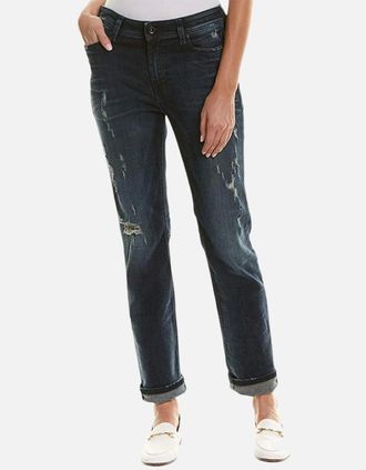 Diesel Womens DIESEL Womens Denim Jeans REEN 0844T Distress Regular Fit Straight Leg DNA Jeans - Black - Size: 10/34in