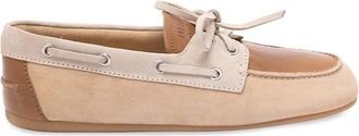 Miu Miu Suede And Leather Boat Shoes