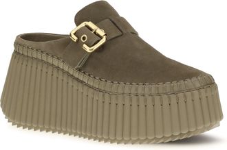 Chlo&eacute; Womens Nama Sabot Dusty Khaki Sandal