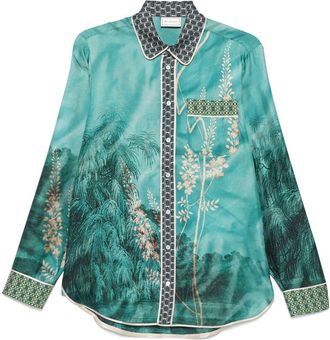 Pierre-Louis Mascia Camicia Aloe - Blu