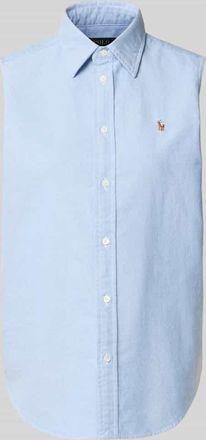 Polo Ralph Lauren Relaxed Fit Hemdbluse aus reiner Baumwolle in Blau, Gr&ouml;&szlig;e XS