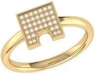 LuvMyJewelry City Arches Diamond Ring in 14Kt Gold Vermeil On Sterling at Nordstrom Rack, Size 7
