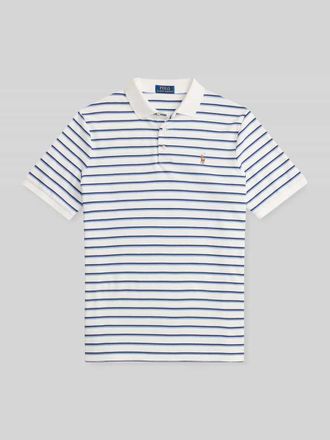 Polo Ralph Lauren Regular Fit Poloshirt mit Logo Stitching in Weiss, Gr&ouml;&szlig;e S