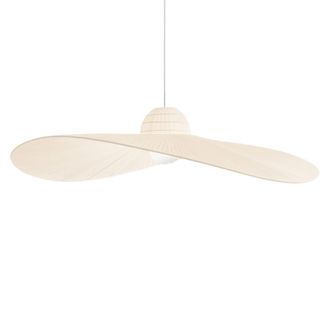 Netlighting Madame 1 Light Dome Ceiling Pendant Light Ivory in Off-White