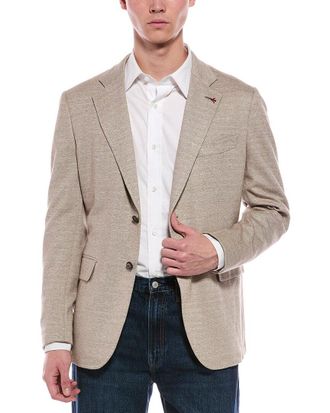 Isaia Linen-Blend Jacket