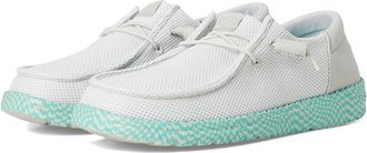 Hey Dude Wendy Funk Warped Geo Womens Shoes Grey/Aqua : 10 M, Synthetic