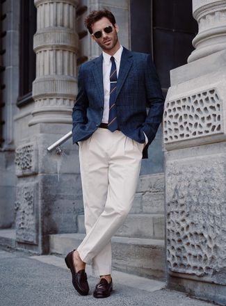 Le 31 Mens Pleated chinos Reykjavik fit - Tapered with pleats