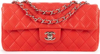Chanel East West Perforated Flap Schoudertas