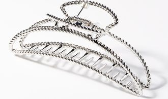 Simons Womens Twisted half-moon large clip