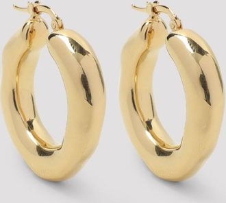 Jil Sander koperen oorbellen