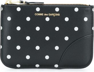 Comme Des Gar&ccedil;ons Classic Leather Zip Pouch Pois Sa8100pd