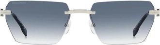 Dsquared2 Stijlvolle Heren Jeans - unisex - Zonnebrillen - Grijs - 58 MM - Accessoires