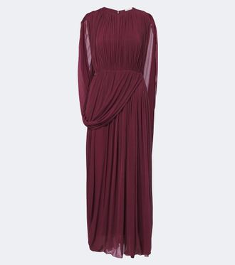 FFORME Vestido largo Kahlo de jersey drapeado