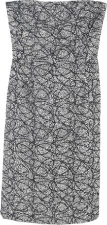 Max Mara Pre-owned Womens Max Tweed Mini Dress in Grey Virgin Wool - Size 10 UK