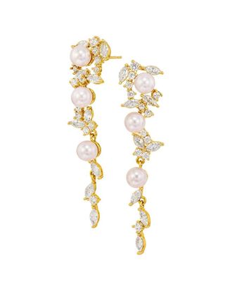 Savvy Cie Jewels CZ Dangle Earrings