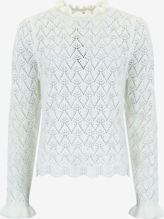 Farm Rio Pullover mit R&uuml;schenkragen aus Strick