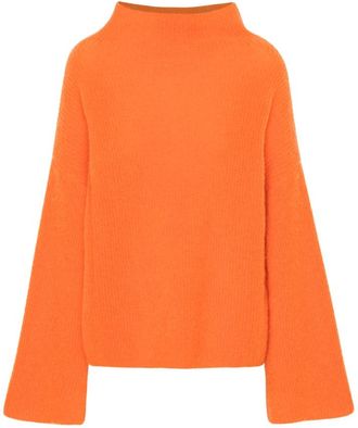Americandreams Felicia Oversized Knit - Dames - Coltruien - Oranje - S - Wol - Truien & Vesten