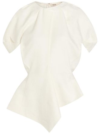 Khaite Rumi Linen and Silk-blend top - Natural - 6 (UK10 / S)