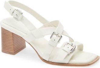 Rag & Bone Harlow Mid-Heel Sandal in Antique White at Nordstrom, Size 10.5Us