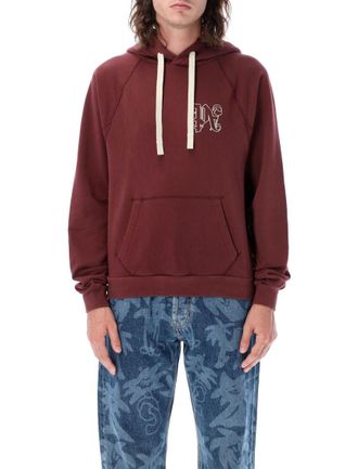 Palm Angels Maroon PA Monogram Hoodie