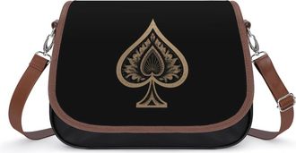 Generic Acespades Poker Card Fashion Womens Crossbody Bags Novelty Handbag Shoulder Bag Purse