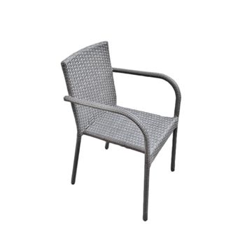 Petits Meubles Silla de jard&iacute;n polyrotin, acero gris