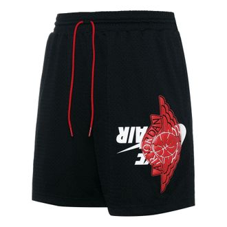 Nike Jordan Air Jordan Wings Breathable Basketball Sports Shorts Mens Black BQ8482-010