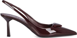 Prada Burgundy Patent Leather Pumps