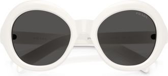 Prada 0pr D08su Oversized Round Frame Sunglasses