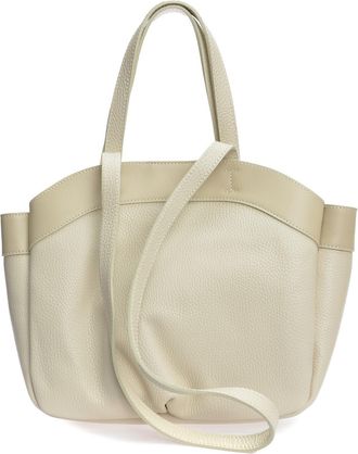 Anna Luchini Beige Rundleer Tas