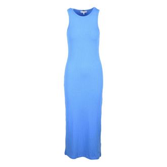 Tommy Hilfiger Dames, Jurken, Blauw, Maat: XS Viscose