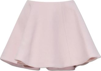 Ganni Peacoat Wool Circle Skirt - Dames - Korte rokken - Roze - S - Wol - Rokken