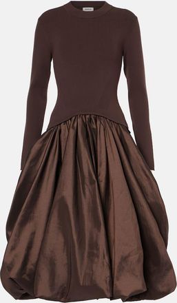 SIMKHAI Kenlie gathered midi dress