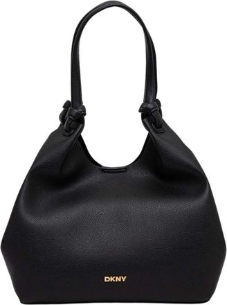 DKNY Paula Medium Commuter Tote - Dames - Shoppers - Zwart - ONE Size - Leer - Tassen
