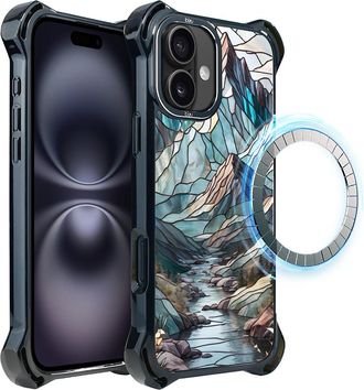 OEM Funda Ibizu Dropguard Ultra Para Iphone 16 Plus Con Magsafe, Colores De Cristal, Mountain Stream
