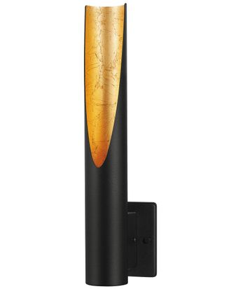 Eglo Eglo Barbotto 1 Light Wall Light With Black & Gold Finish