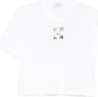 Off-white T-shirt con logo - Bianco