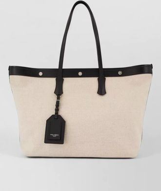 Dolce & Gabbana canvas shopper tote bag